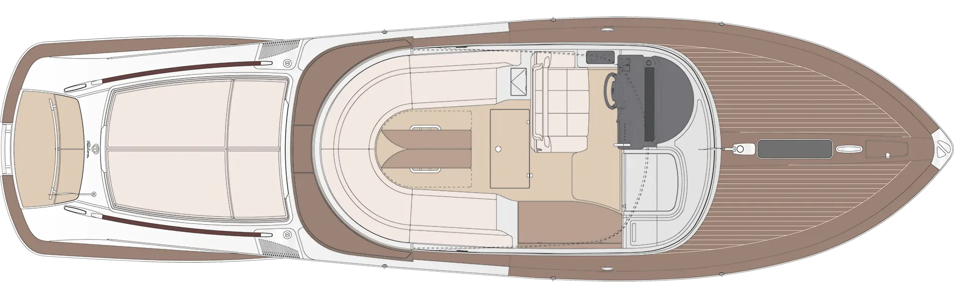 Riva Aquariva Special New Yacht For Sale In India Layout Main Deck