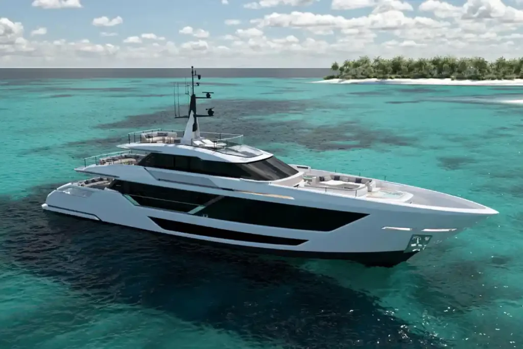 Custom Line Saetta 128 Project Motor Yacht For Sale In India