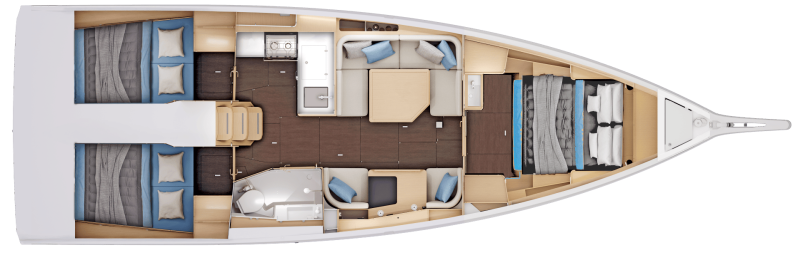 Jeanneau Sun Odyssey 415 For Sale In India Layout (3)