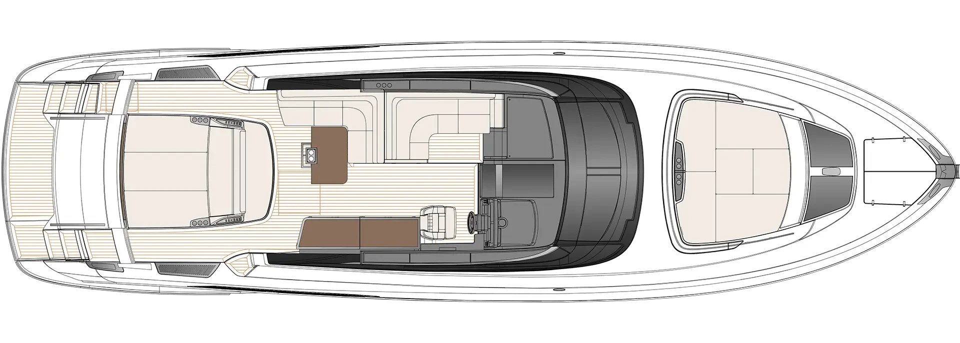 Riva 58' Capri New Yacht For Sale In India Layout Main Deck
