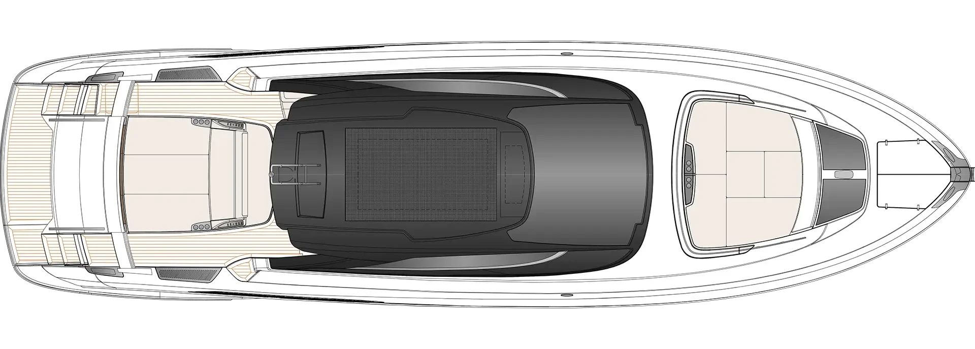 Riva 58' Capri New Yacht For Sale In India Layout Top View