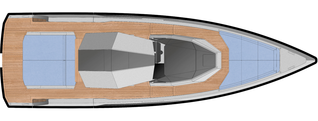 wallytender48 Yacht For Sale In India Layout Standard Top View