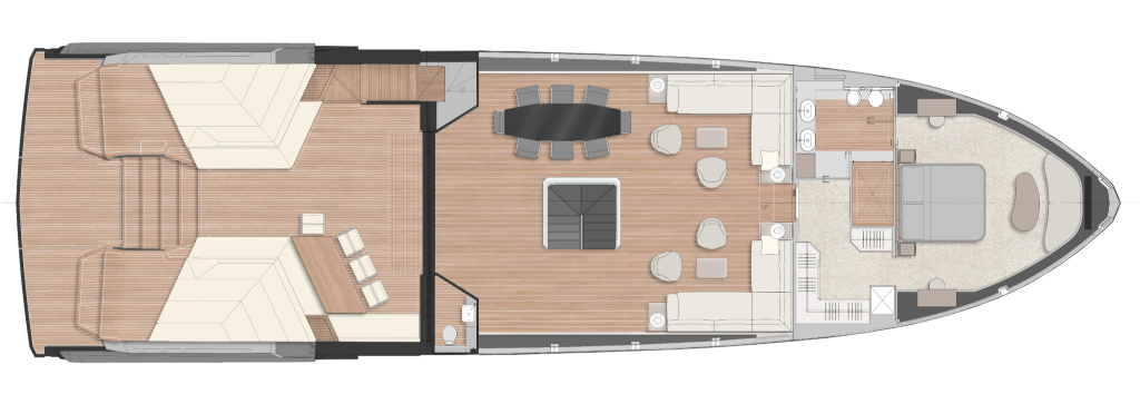 wallywhy200 Yacht For Sale In India Layout Optional Master Cabin Closet Version