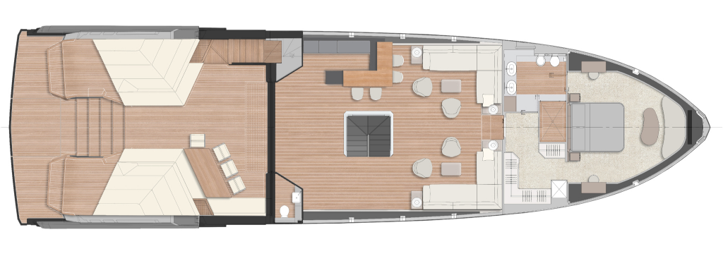 wallywhy200 Yacht For Sale In India Layout Optional Show Kitchen + Master Cabin Closet Version