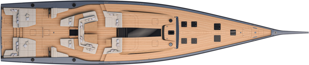 wallywind110 Yacht For Sale In India Layout Standard Main Deck 2
