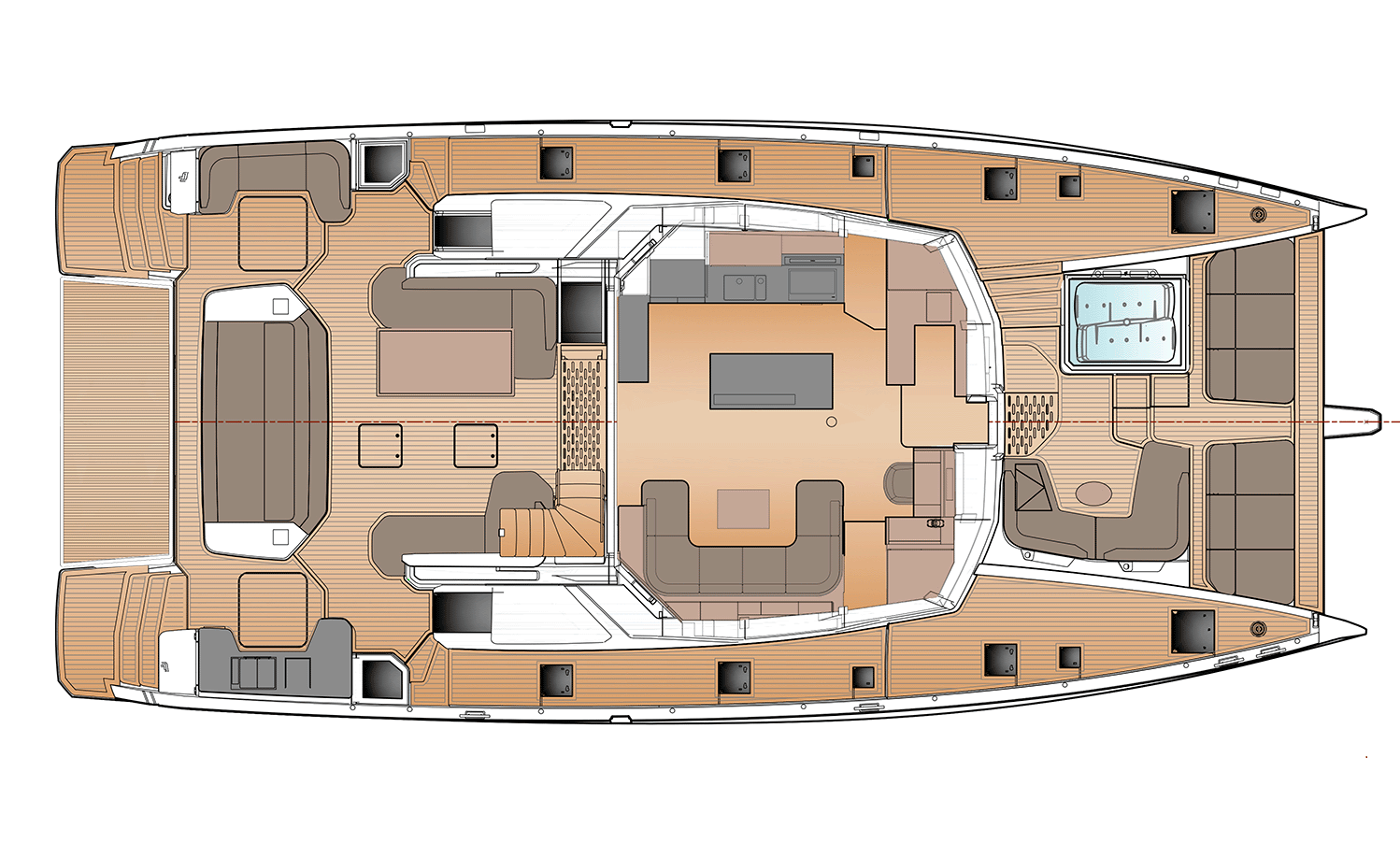 Fountaine Pajot Motor Yacht FPY70 For Sale In India Layout 3