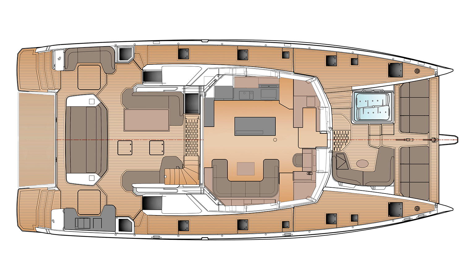 Fountaine Pajot Yacht FPY 70S For Sale In India Layout 3