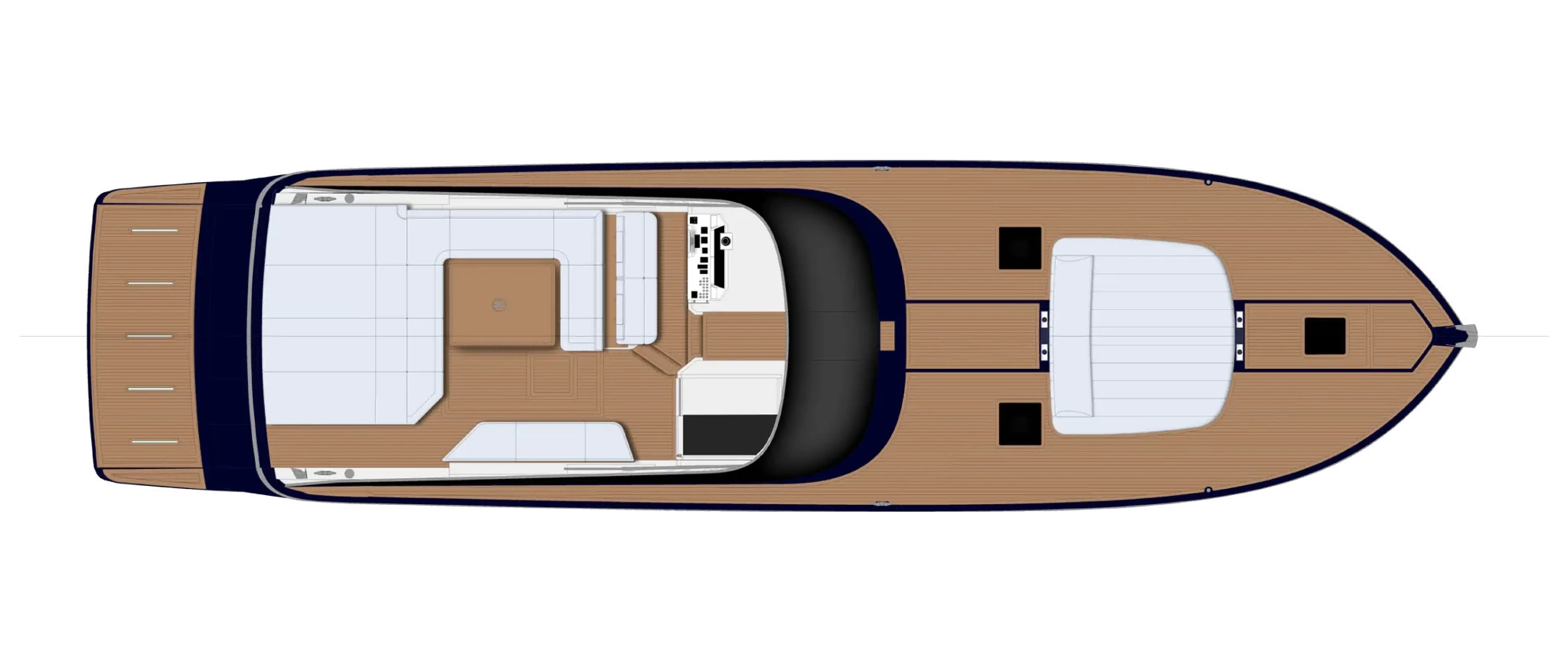 Itama 70 Yacht For Sail In India Layout Main Deck