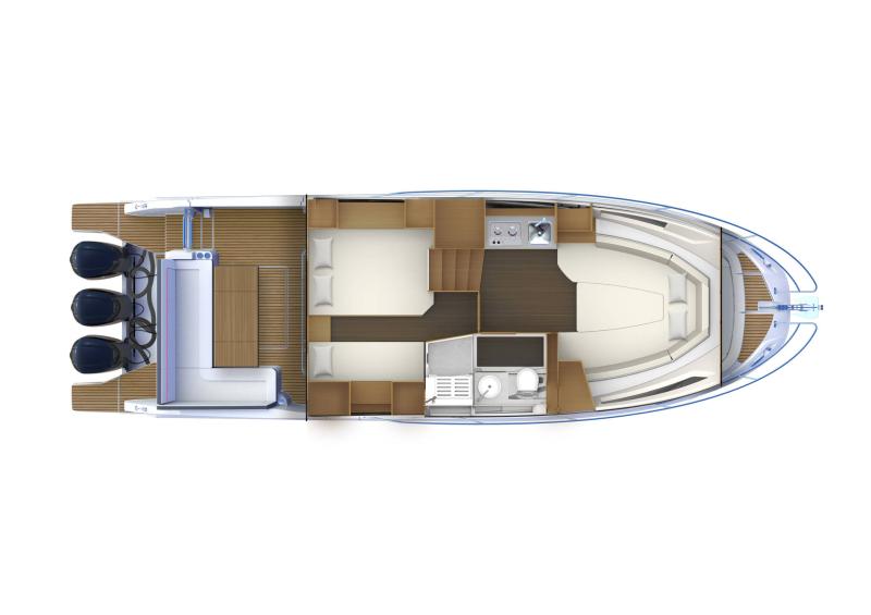 Jeanneau Leader 12.5 WA Yacht For Sale In India Layout (2)