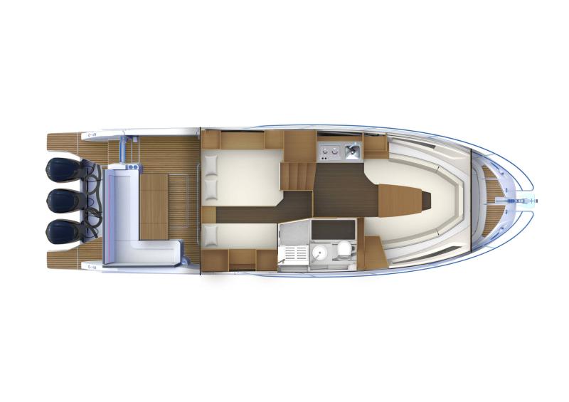 Jeanneau Leader 12.5 WA Yacht For Sale In India Layout (3)