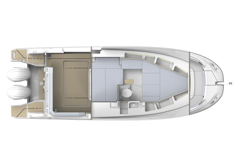 Jeanneau Leader 9.0 CC Series 2 Yacht For Sale In India Layout (4)