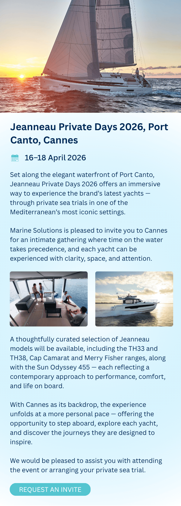 Jeanneau Private Days 2026