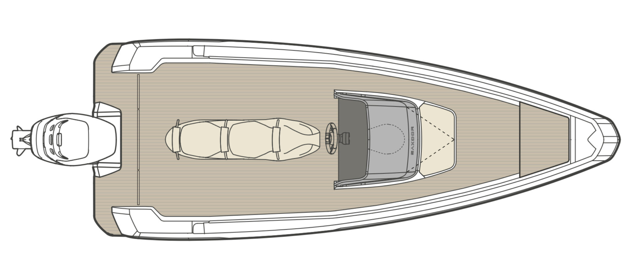 Saxdor 205 Boat For Sale In India Layout