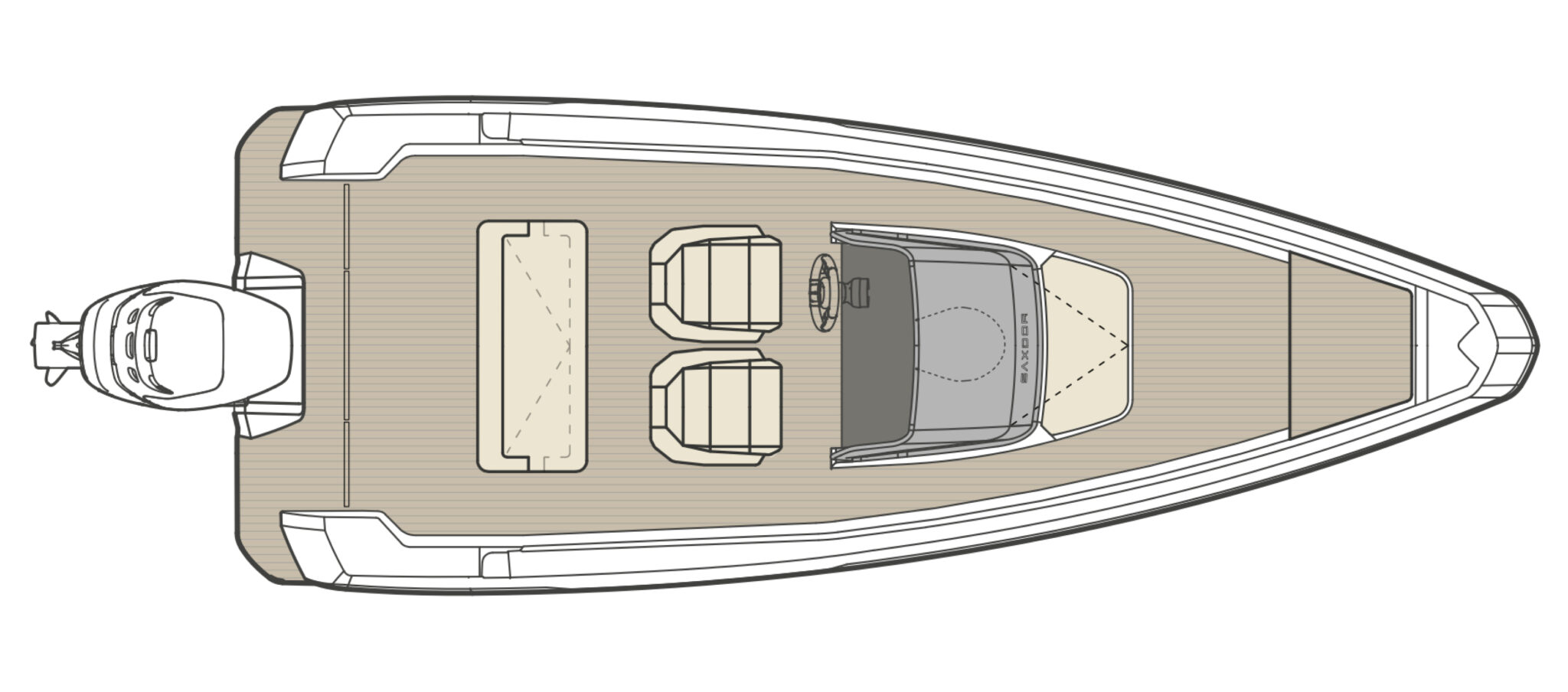 Saxdor 205 Boat For Sale In India Layout 2