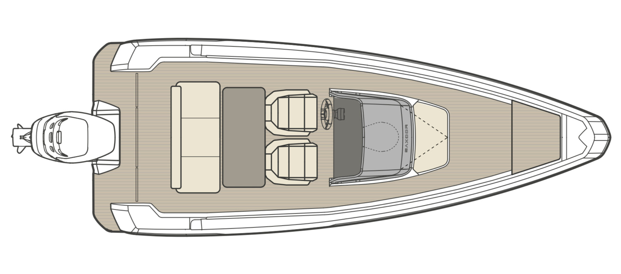 Saxdor 205 Boat For Sale In India Layout 4