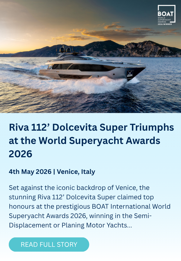 Riva 112’ Dolcevita Super Triumphs at the World Superyacht Awards 2026 (4)