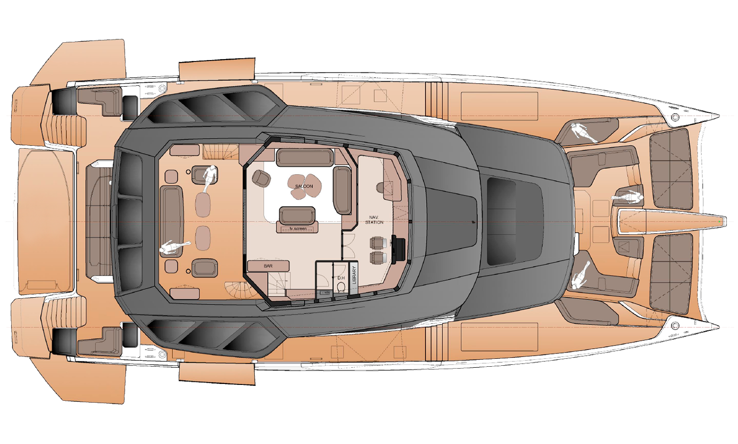 Fountaine Pajot Yacht FPY120S For Sale In India Layout 4