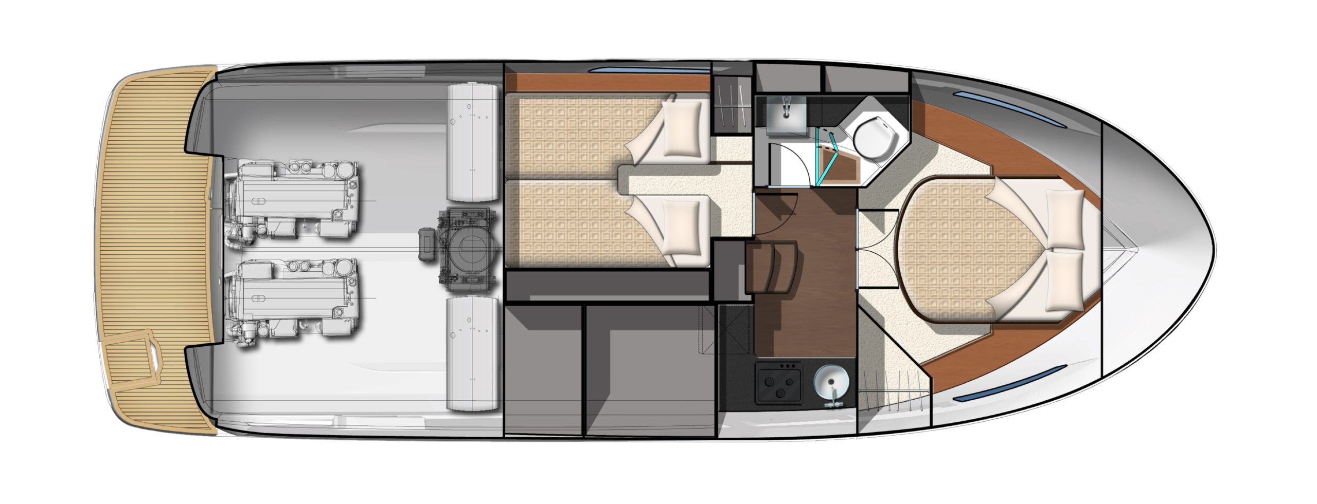 Prestige 350 Yacht For Sale In India Layout 3