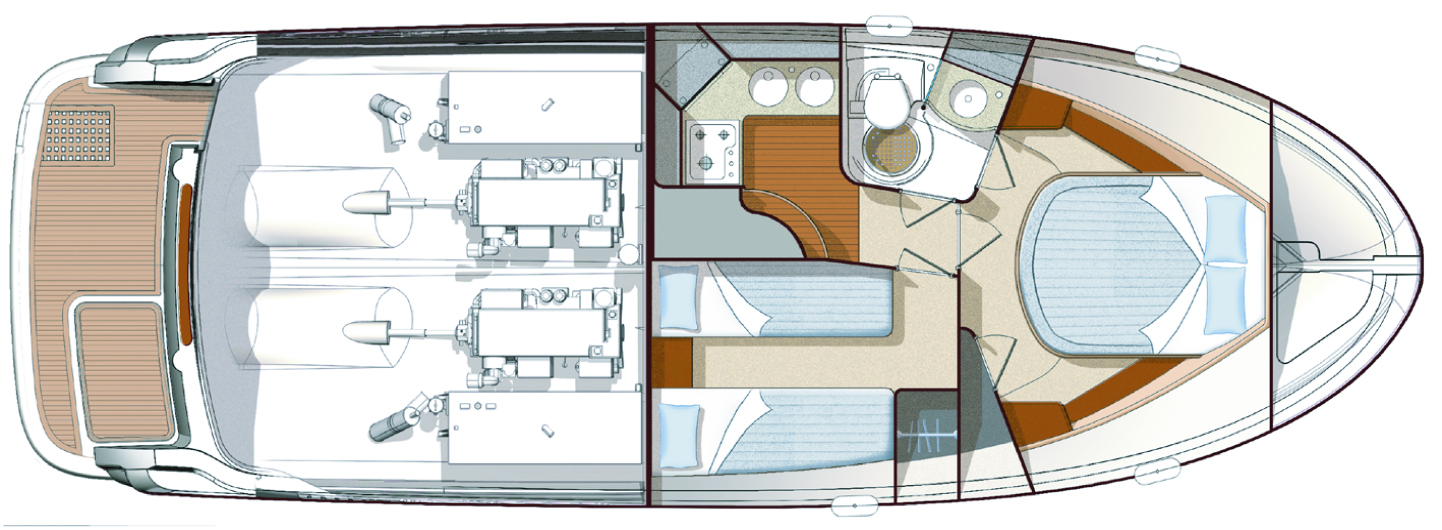 Prestige 36 Yacht For Sale In India Layout (3)