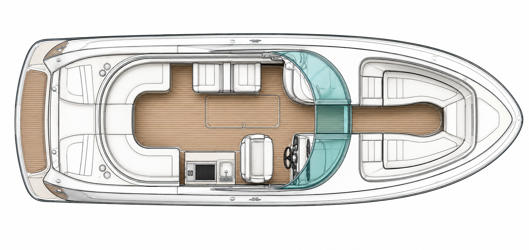 Sea Ray 300 SLX Boat For Sale In India Layout