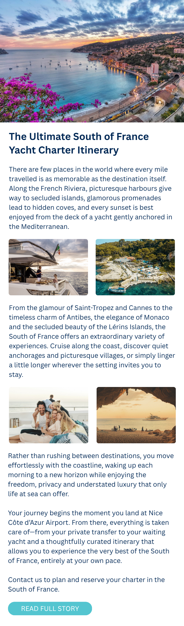 The Ultimate South of France Yacht Charter Itinerary (1)