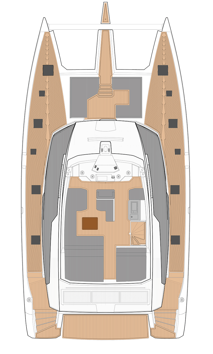 Fountaine Pajot FPY 59S Yacht For Sale In India Layout (1)