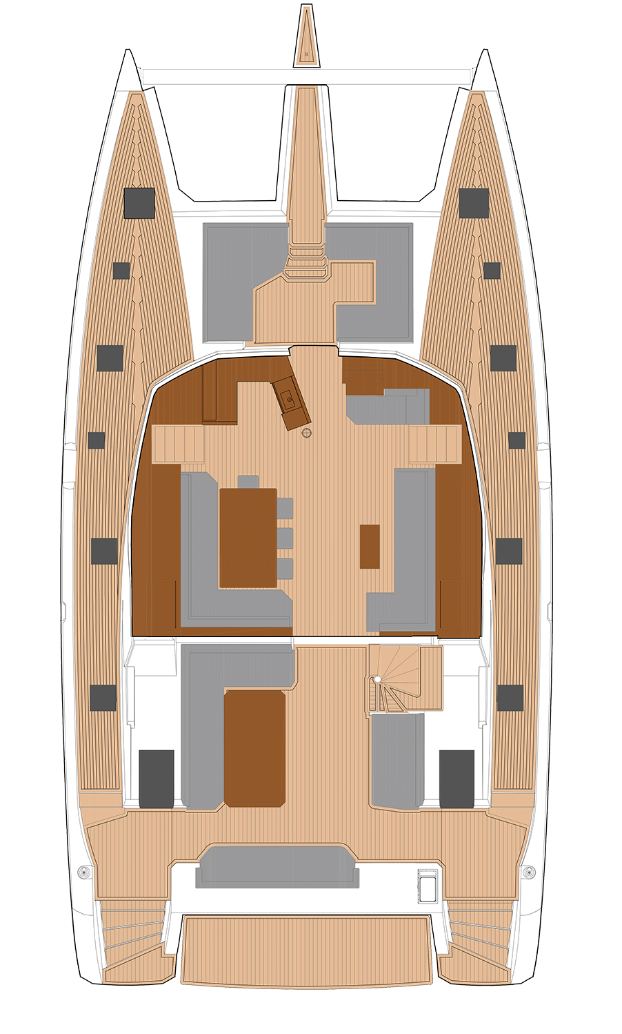 Fountaine Pajot FPY 59S Yacht For Sale In India Layout (2)