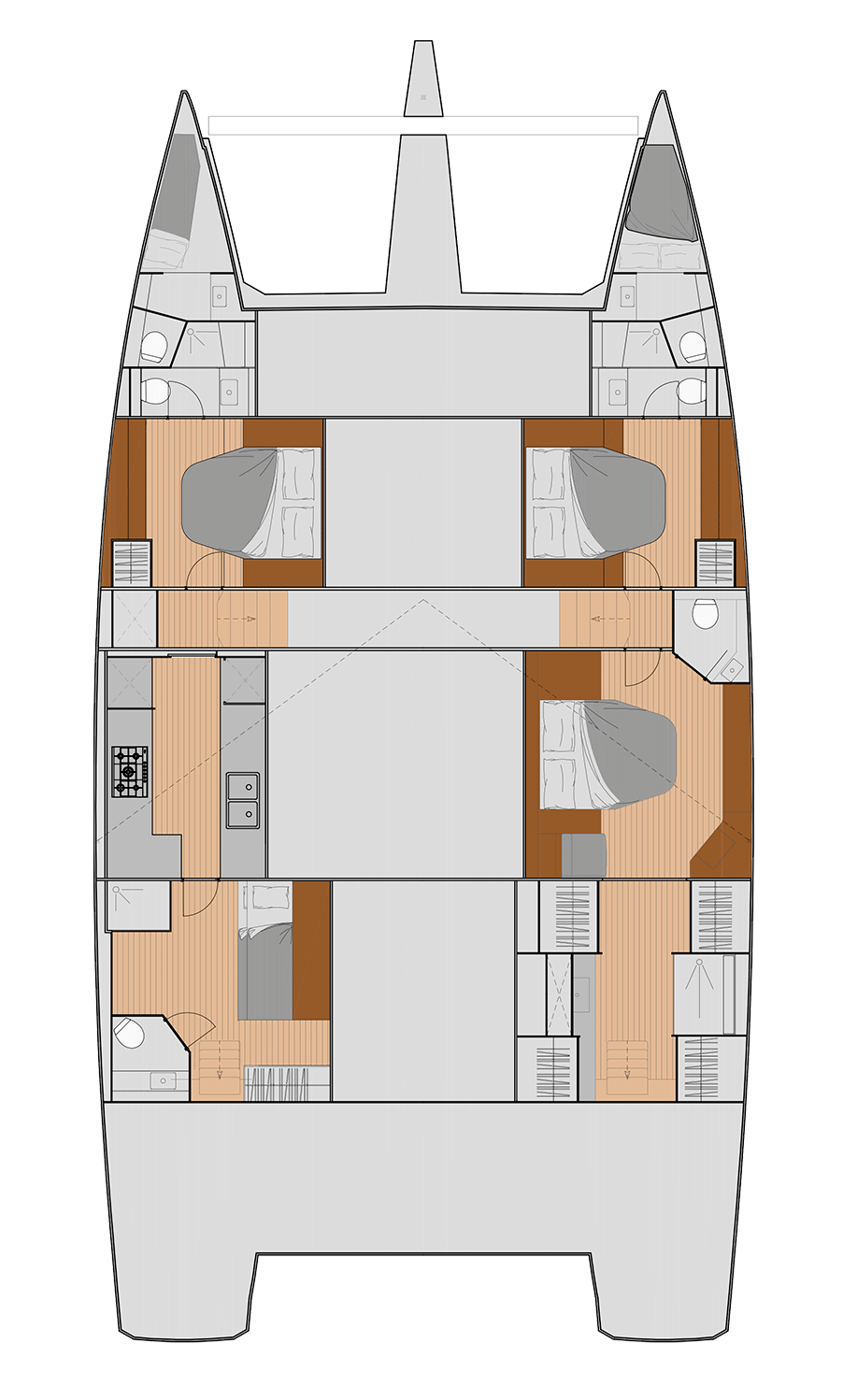 Fountaine Pajot FPY 59S Yacht For Sale In India Layout (3)