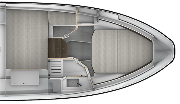 Jeanneau EX34 Cabin Boat For Sale In India Layout (1)