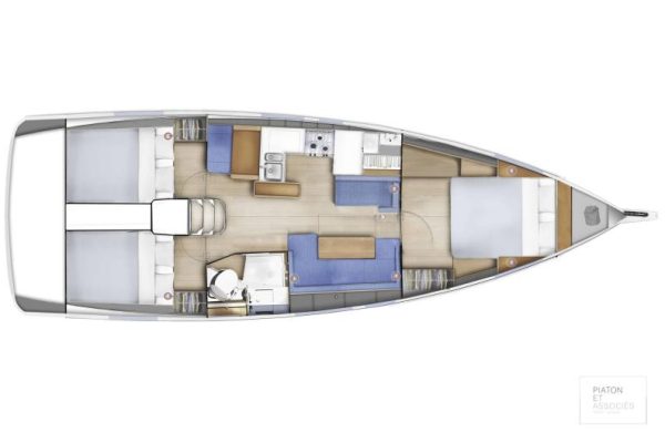 Jeanneau Sun Odyssey 410 For Sale In India Layout (11)